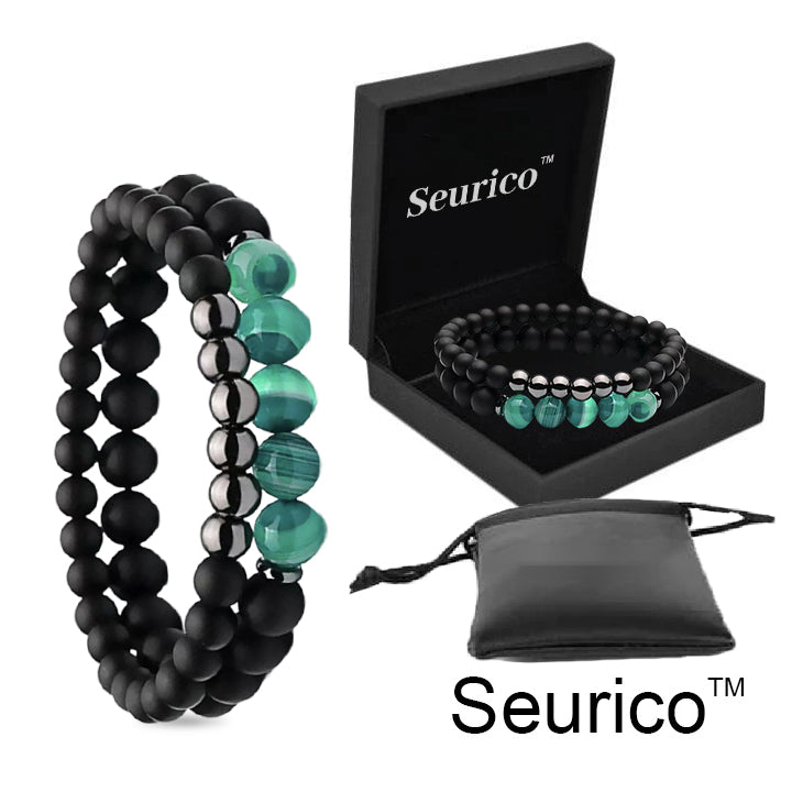 Blood Sugar Balance, fat Burning, Health Double benefits -Seurico™ Natural agate Anion Noble Bracelet（Limited time discount 🔥 last day）