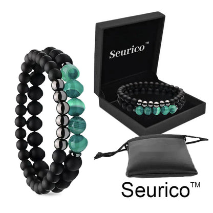 Blood Sugar Balance, fat Burning, Health Double benefits -Seurico™ Natural agate Anion Noble Bracelet（Limited time discount 🔥 last day）